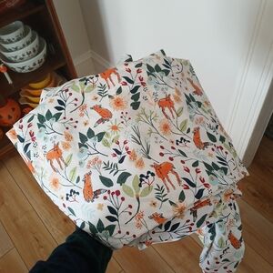 Floral Woodland Animal Print Bedding Set Twin